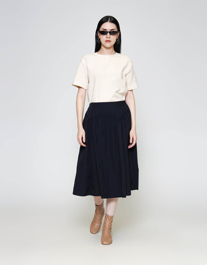 ZES Midi Skirt Waist Cut Parasut TSBWB007