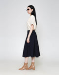 ZES Midi Skirt Waist Cut Parasut TSBWB007