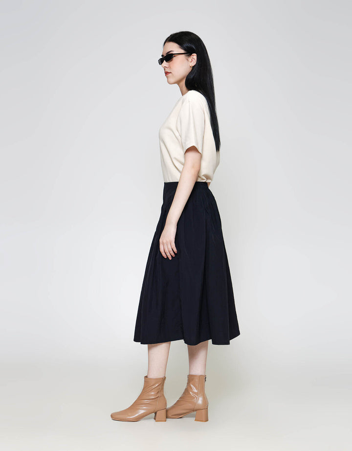 ZES Midi Skirt Waist Cut Parasut TSBWB007
