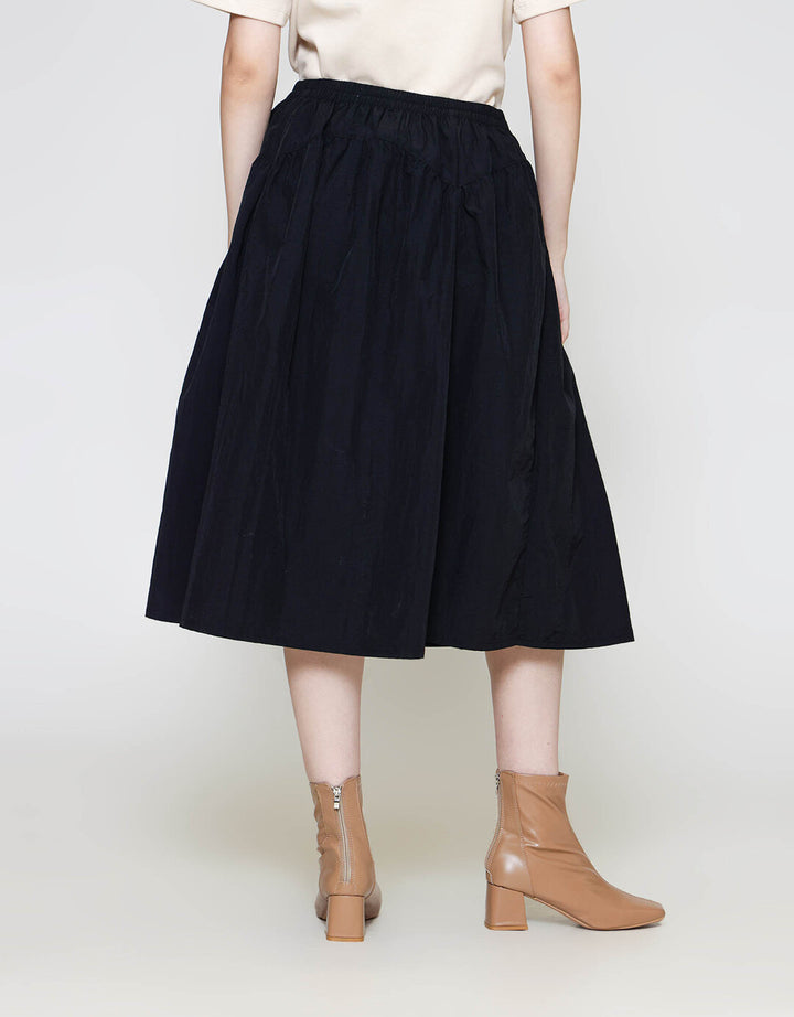 ZES Midi Skirt Waist Cut Parasut TSBWB007