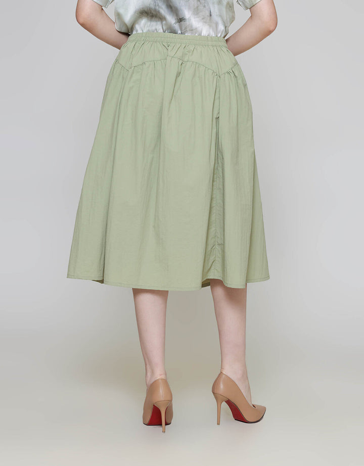 ZES Midi Skirt Waist Cut Parasut TSBWB007