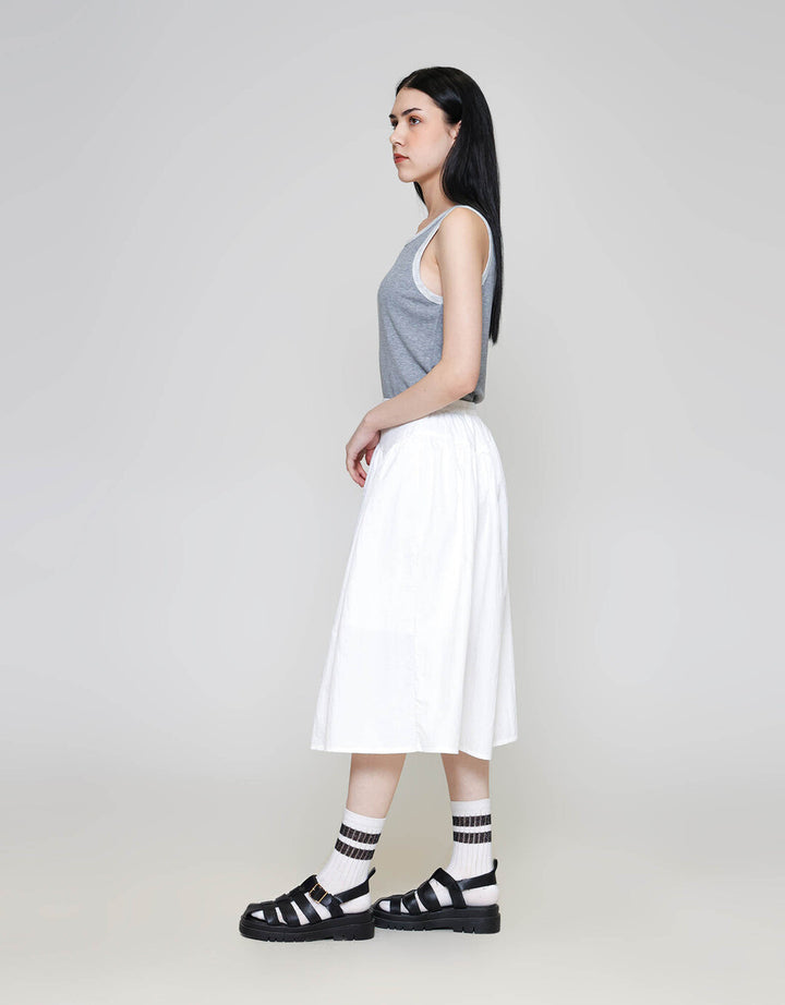 ZES Midi Skirt Waist Cut Parasut TSBWB007