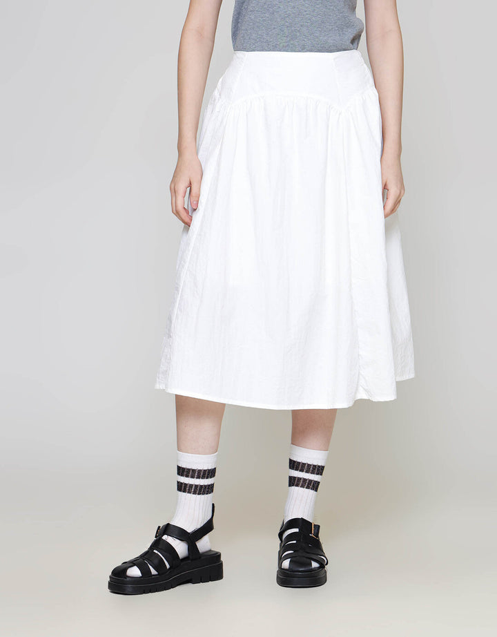 ZES Midi Skirt Waist Cut Parasut TSBWB007