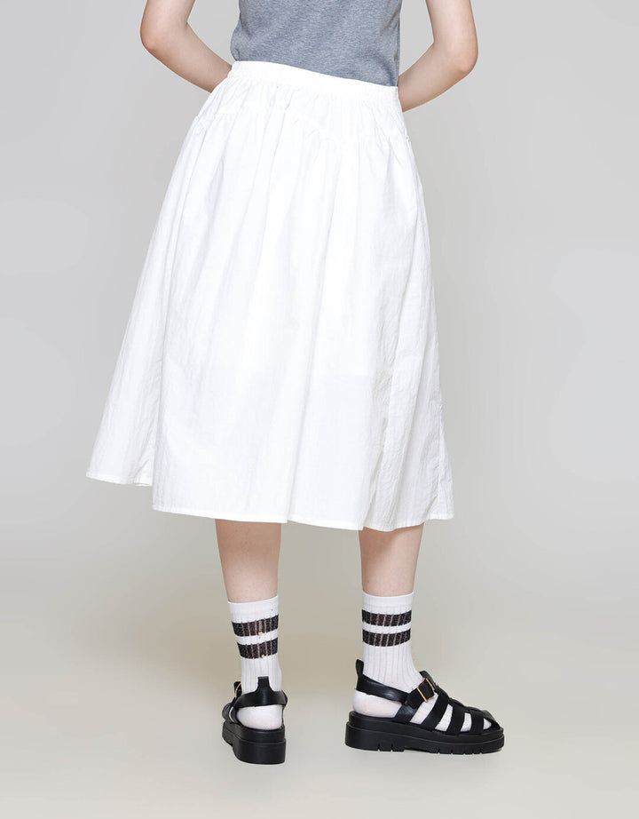 ZES Midi Skirt Waist Cut Parasut TSBWB007