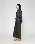 ZES Denim Look Kemeja Lengan Panjang Wanita TSBWT014
