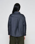 ZES Denim Look Kemeja Lengan Panjang Wanita TSBWT014
