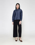 ZES Denim Look Kemeja Lengan Panjang Wanita TSBWT014