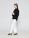 ZES Basic Flowy Plain Kemeja Wanita NIFWT006