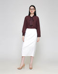 ZES Straight Rok Midi Wanita TSBWB005