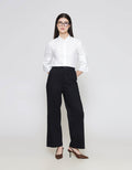 ZES Contrast Stitching Celana Panjang Wanita NIFWB010