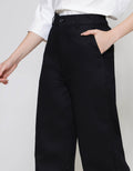 ZES Contrast Stitching Celana Panjang Wanita NIFWB010