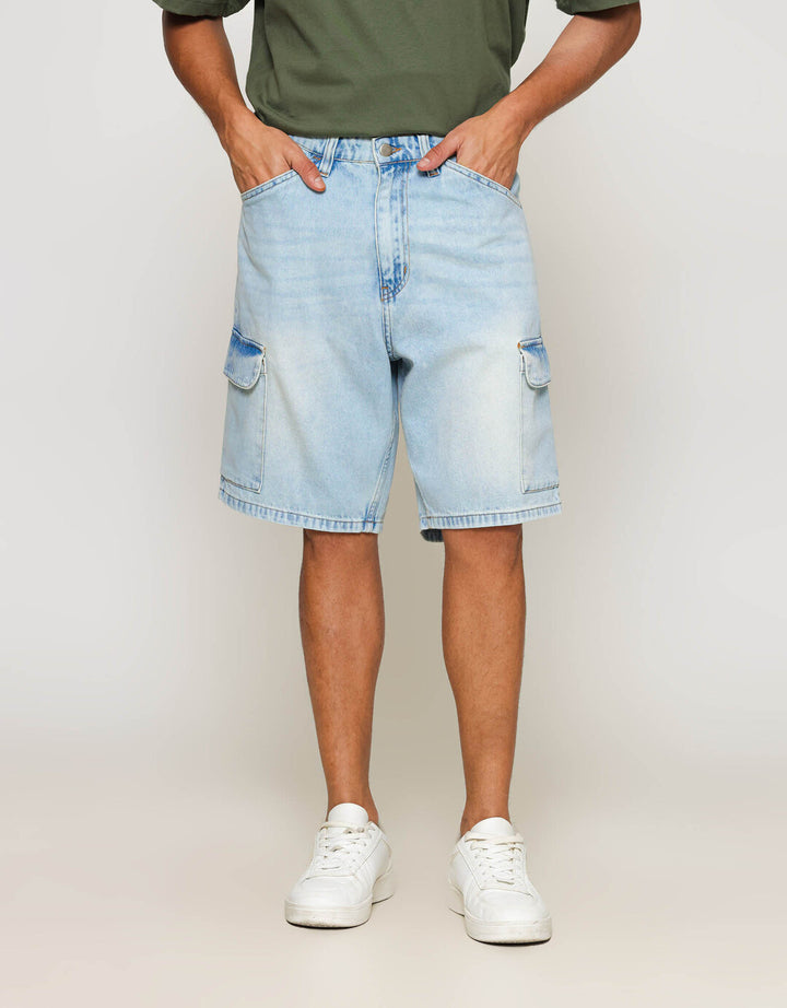 ZES Cargo Pocket Albert Celana Denim Pria ALBERT