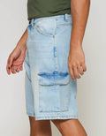 ZES Cargo Pocket Albert Celana Denim Pria ALBERT