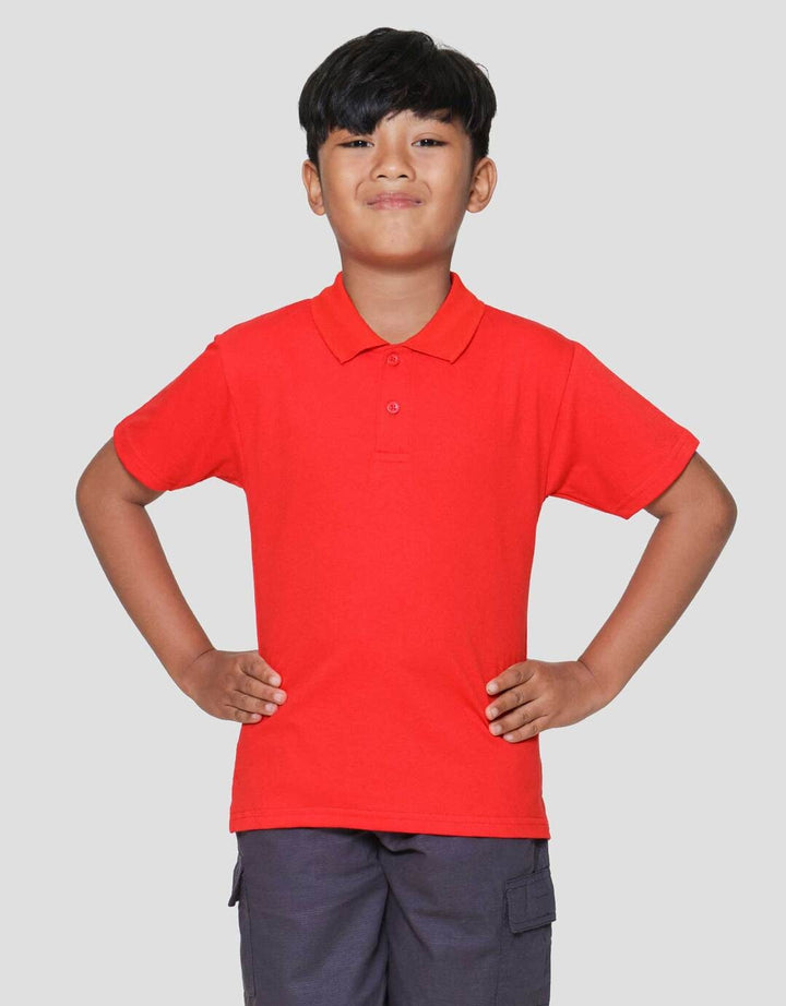 Little M Polos Print Kaos Lengan Pendek Anak Laki-laki