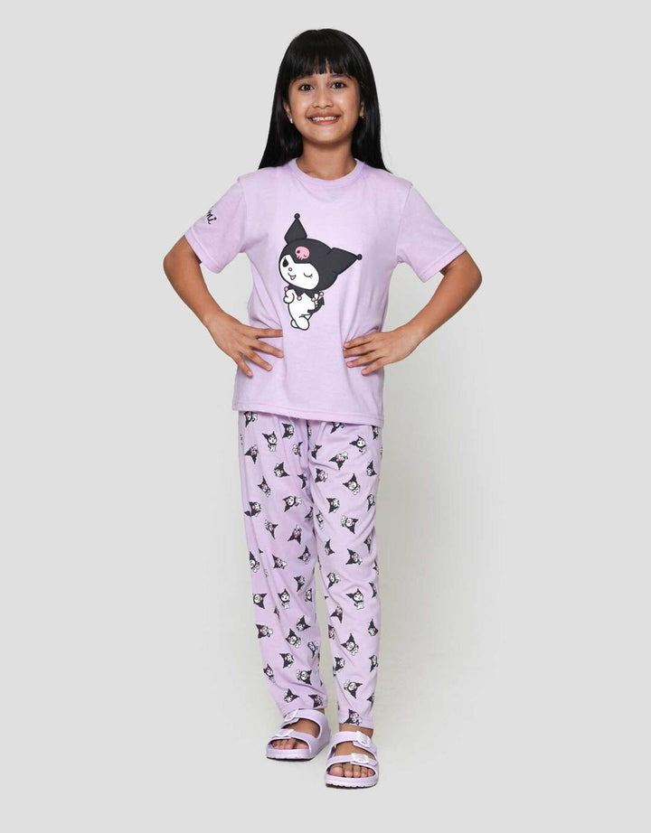 Character Kuromi Piyama Setelan Anak Perempuan