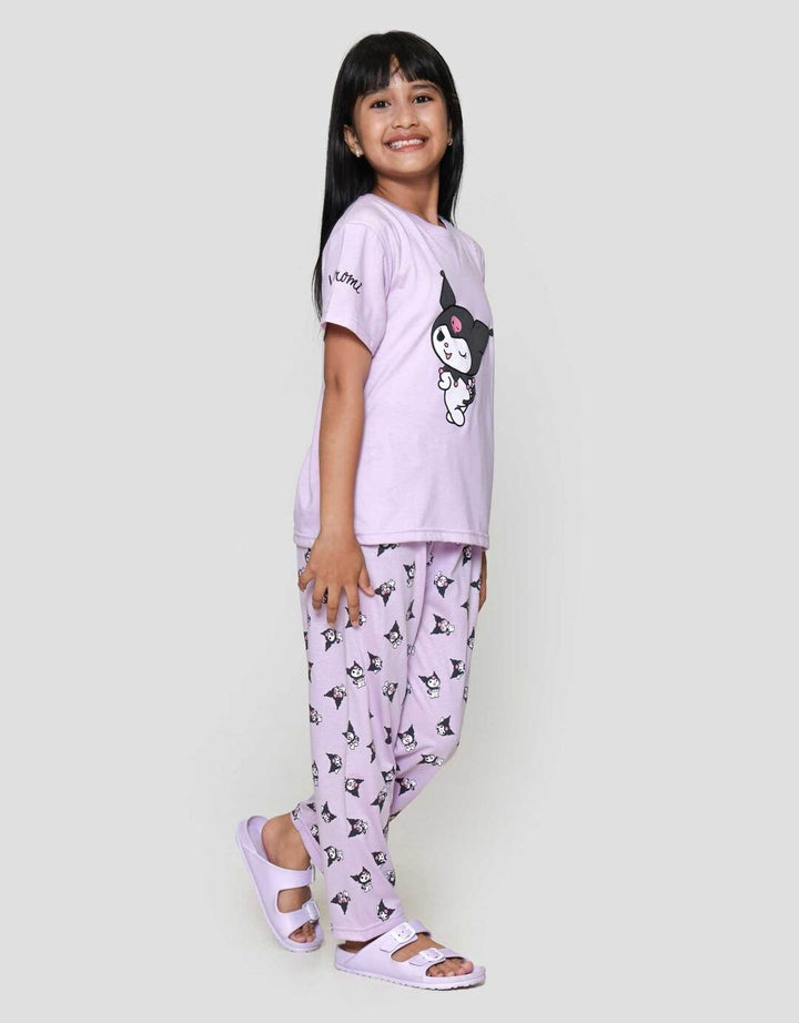 Character Kuromi Piyama Setelan Anak Perempuan