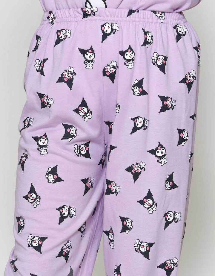 Character Kuromi Piyama Setelan Anak Perempuan