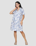 Nevada Ss Midi Dress Printed Water