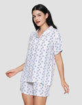 Nevada Printed Stripe Small Piyama Wanita