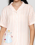 Disney Stripe Princess Piyama Set Wanita