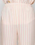 Disney Stripe Princess Piyama Set Wanita