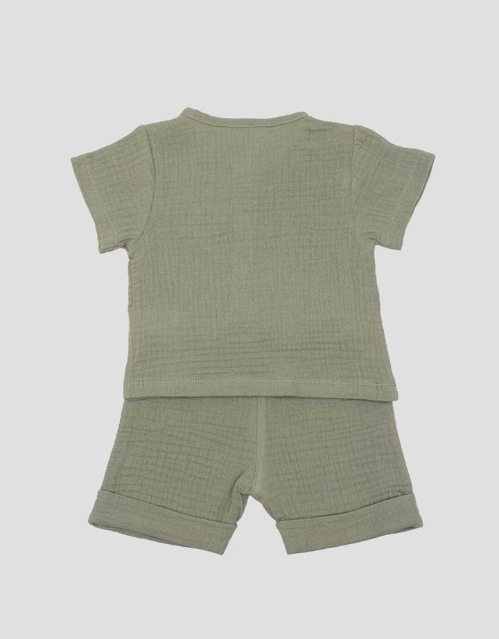 Little M Cringcle Pakaian Setelan Anak Laki-laki