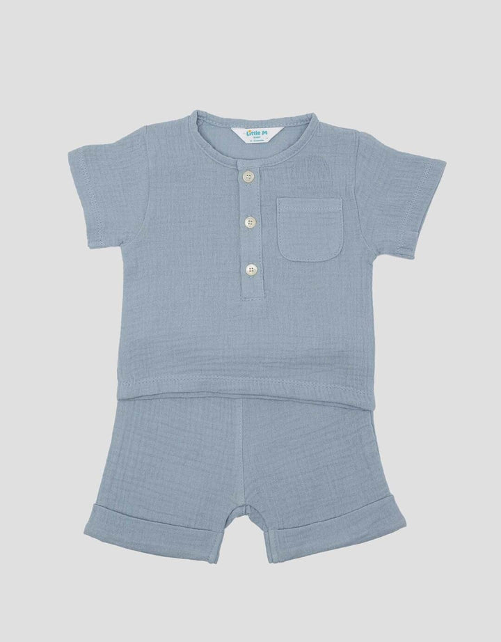 Little M Cringcle Pakaian Setelan Anak Laki-laki