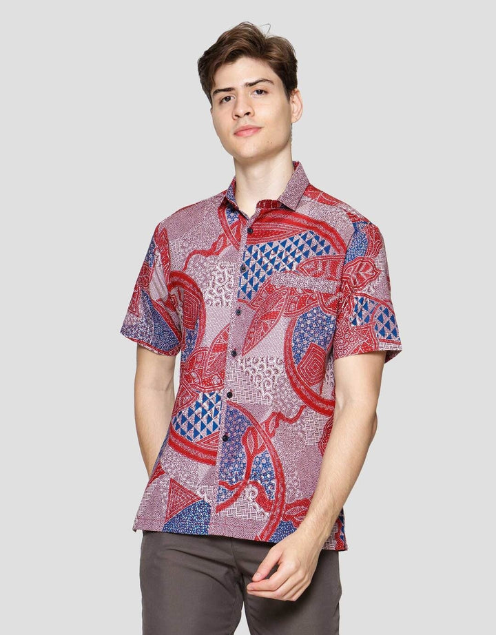 Arjuna Weda Tumpuk Kemeja Batik Pria