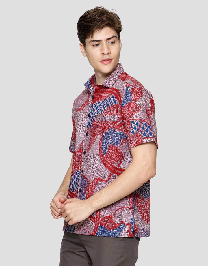 Arjuna Weda Tumpuk Kemeja Batik Pria