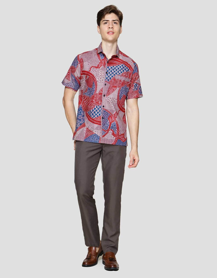 Arjuna Weda Tumpuk Kemeja Batik Pria