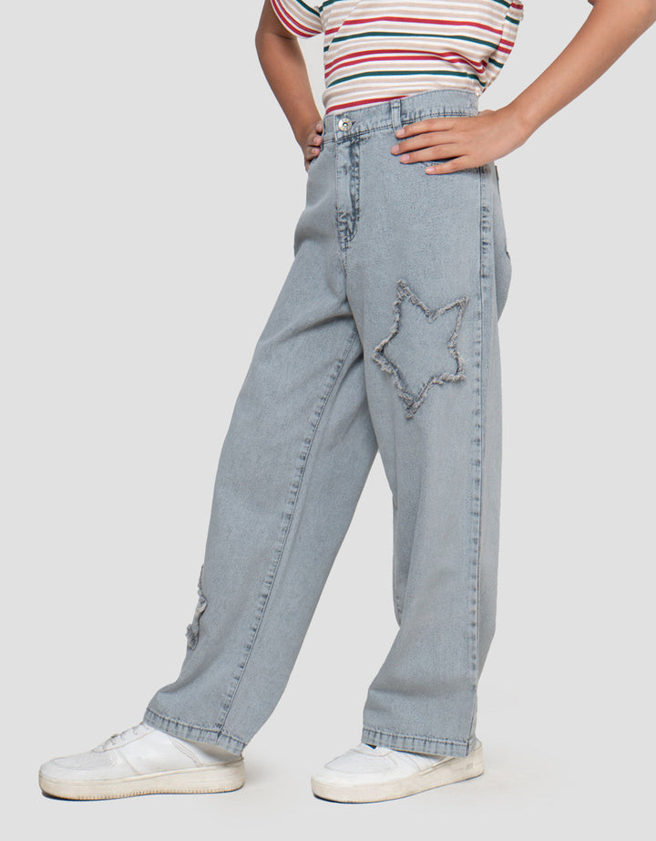 Exit Girls Bowie Celana Kulot Denim Anak Perempuan