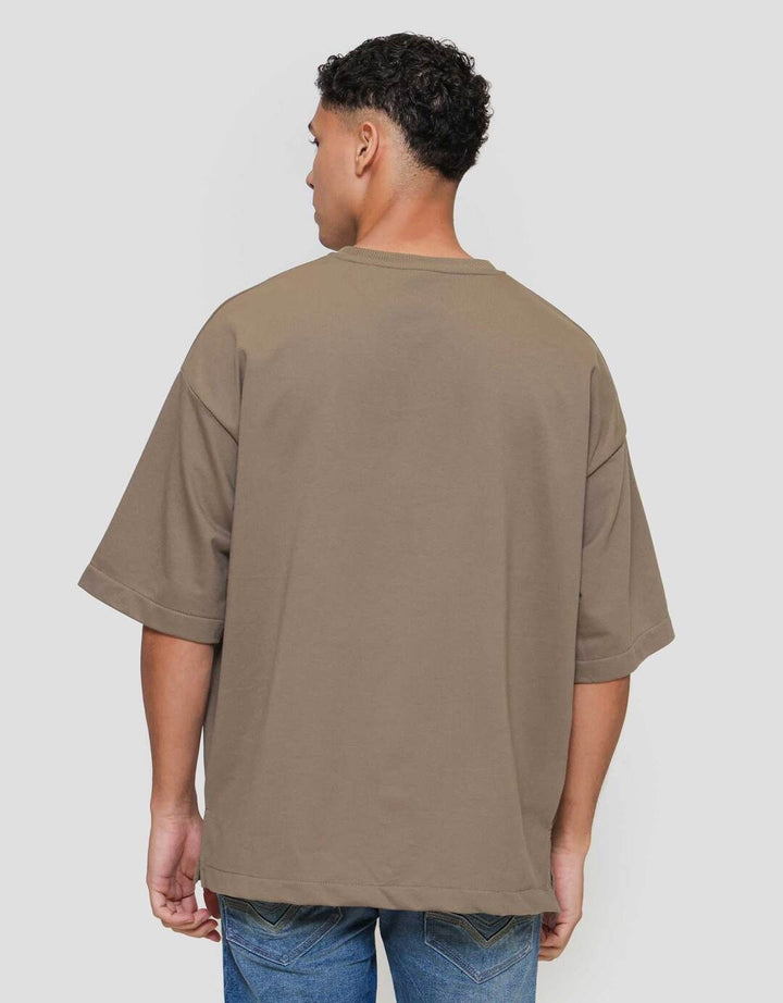 Nevada Plain Basic Kaos Oversize Pria