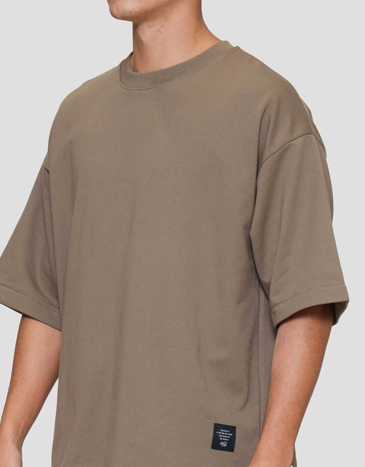 Nevada Plain Basic Kaos Oversize Pria