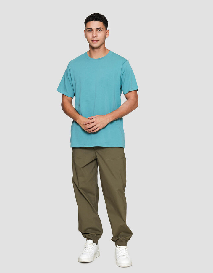 Suko Supima Katun Kerah Bulat Lengan Pendek Kaos Pria