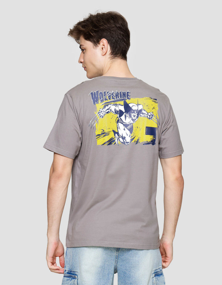Marvel Wolverine Xmen In Retro Classic Kaos Lengan Pendek Pria