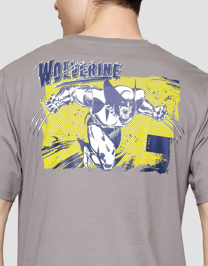 Marvel Wolverine Xmen In Retro Classic Kaos Lengan Pendek Pria