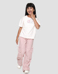 Nevada Print Animal Cat Kaos Anak Perempuan