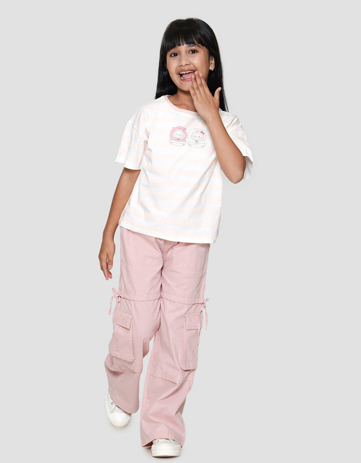 Nevada Print Animal Cat Kaos Anak Perempuan