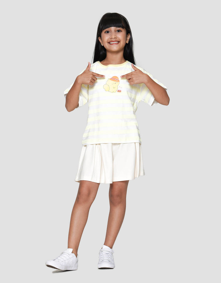 Nevada Print Cat Kaos Anak Perempuan