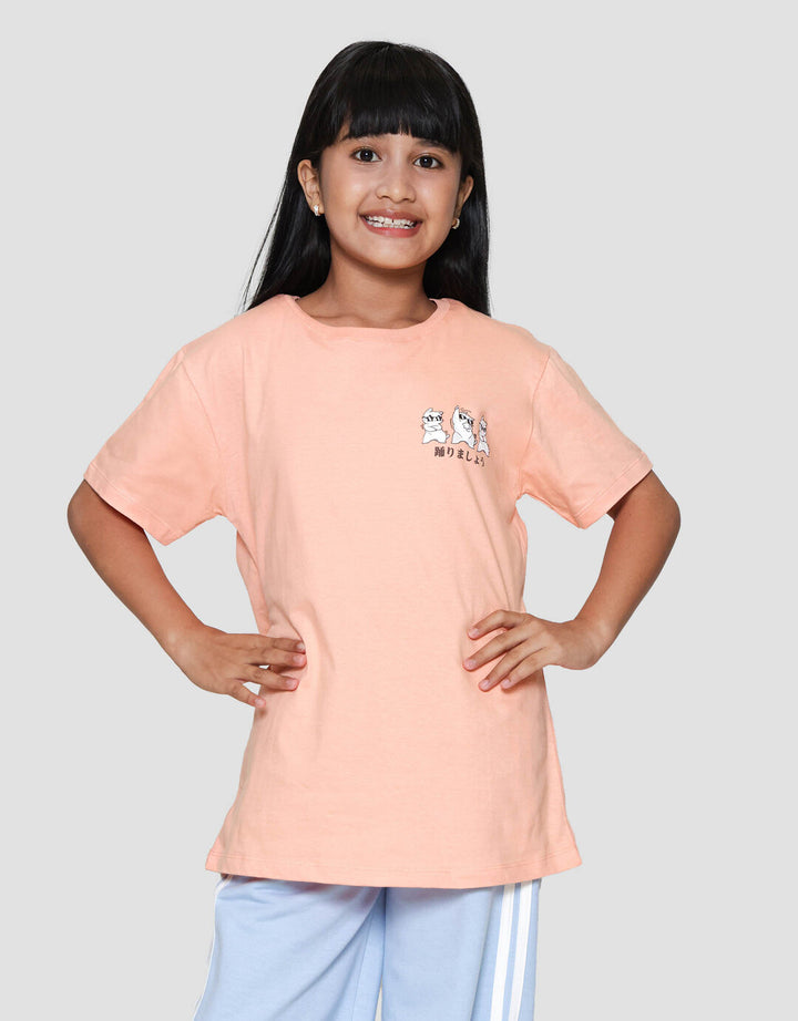 Nevada Cat Dance Dut Kaos Anak Perempuan