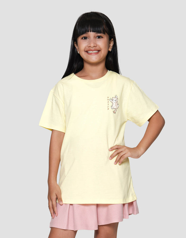 Nevada Ki Cat Panjat Kaos Anak Perempuan