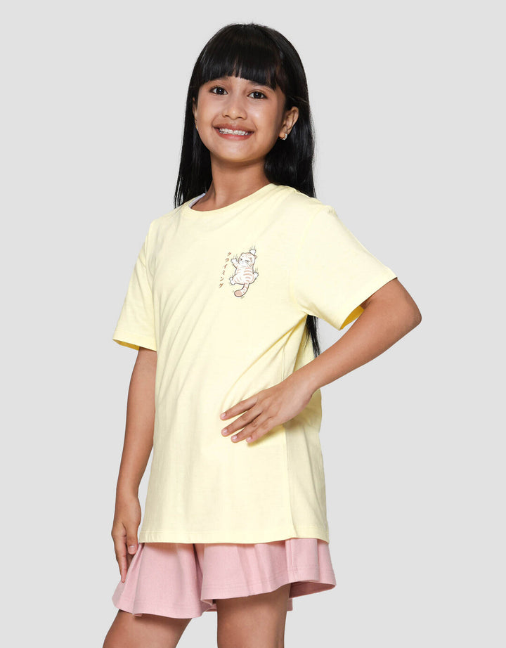 Nevada Ki Cat Panjat Kaos Anak Perempuan