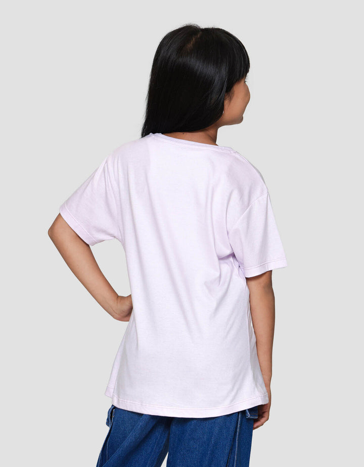 Nevada Print Cat Meow Kaos Anak Perempuan