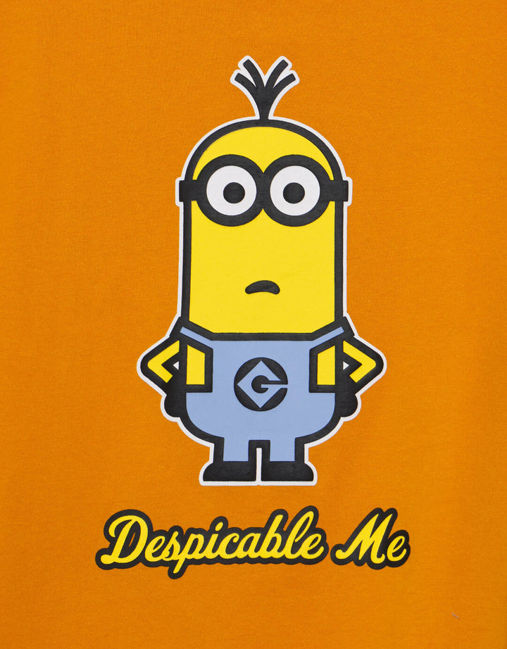 Character Minions Salur M Logo Kaos Anak Laki-laki