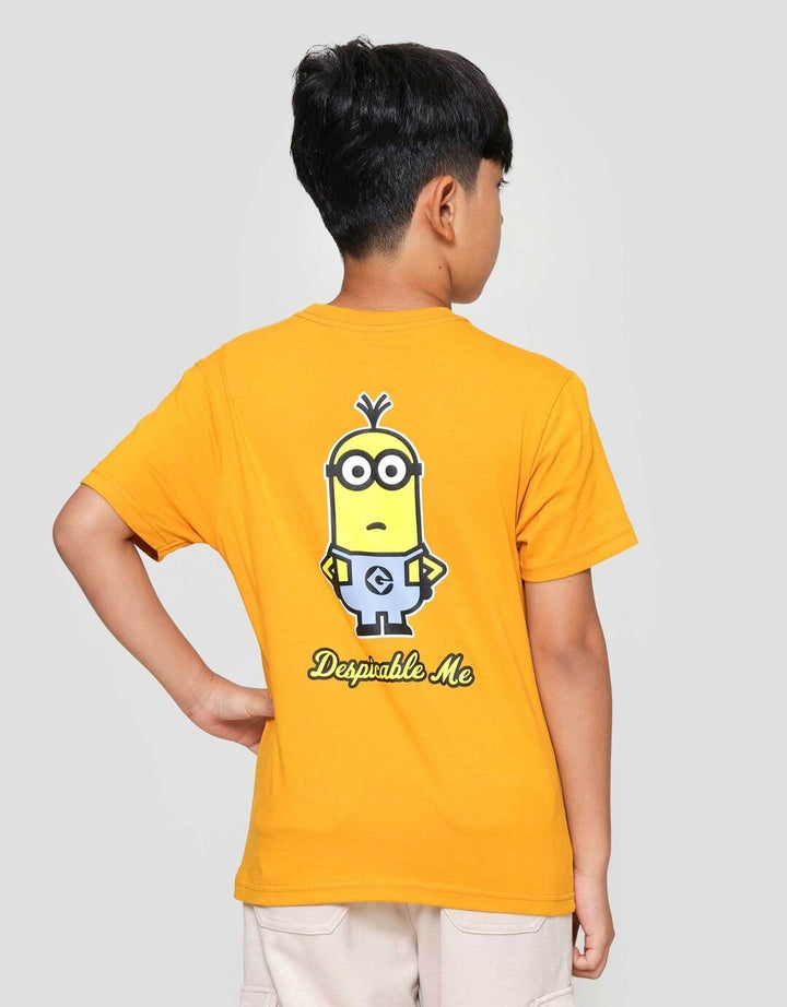 Character Minions Salur M Logo Kaos Anak Laki-laki