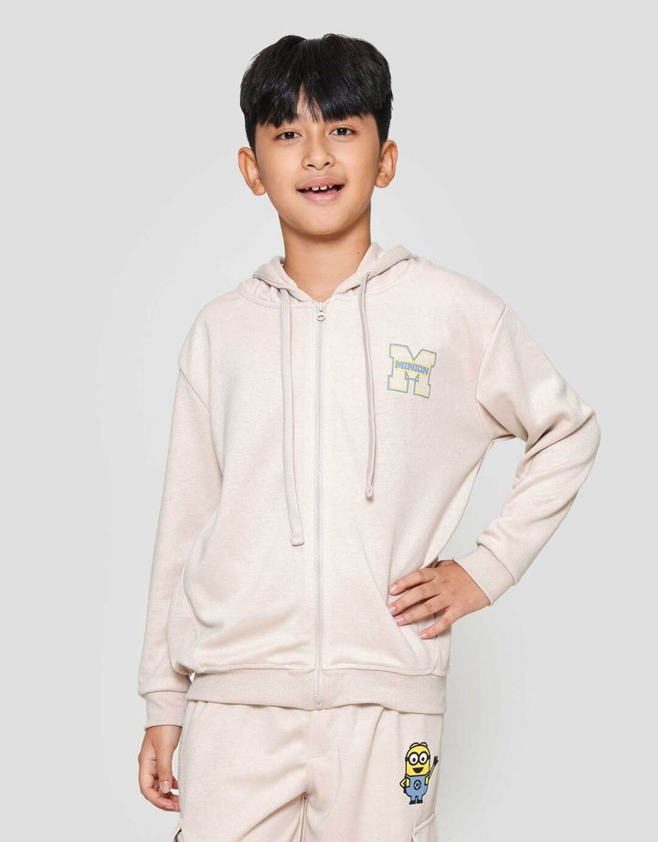 Character Hoodie Minions Dpn Blkg Jaket Anak Laki-laki