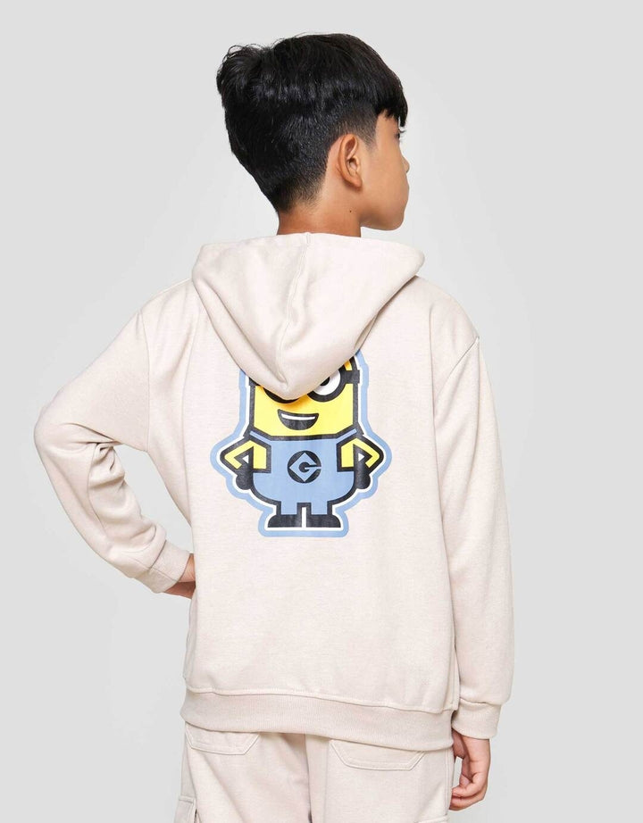 Character Hoodie Minions Dpn Blkg Jaket Anak Laki-laki