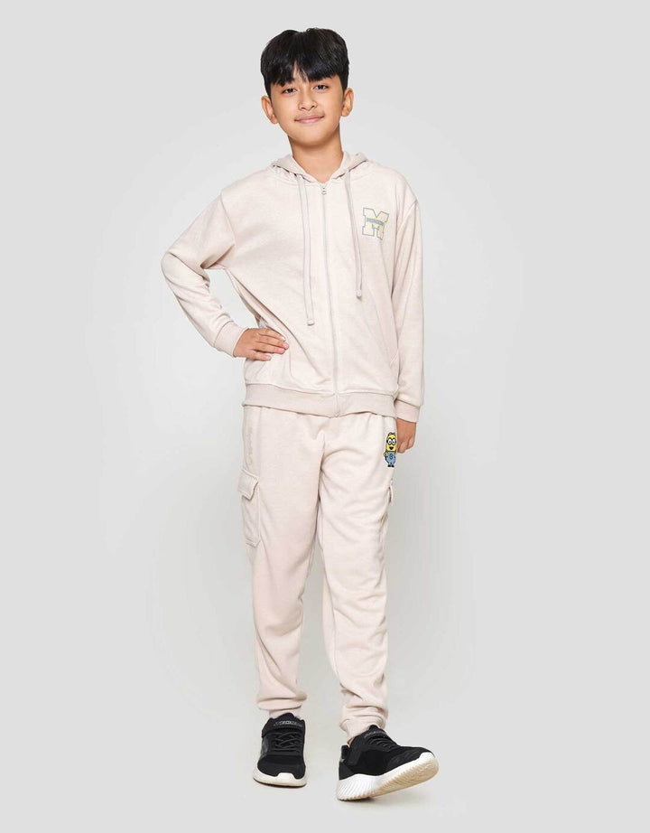 Character Hoodie Minions Dpn Blkg Jaket Anak Laki-laki