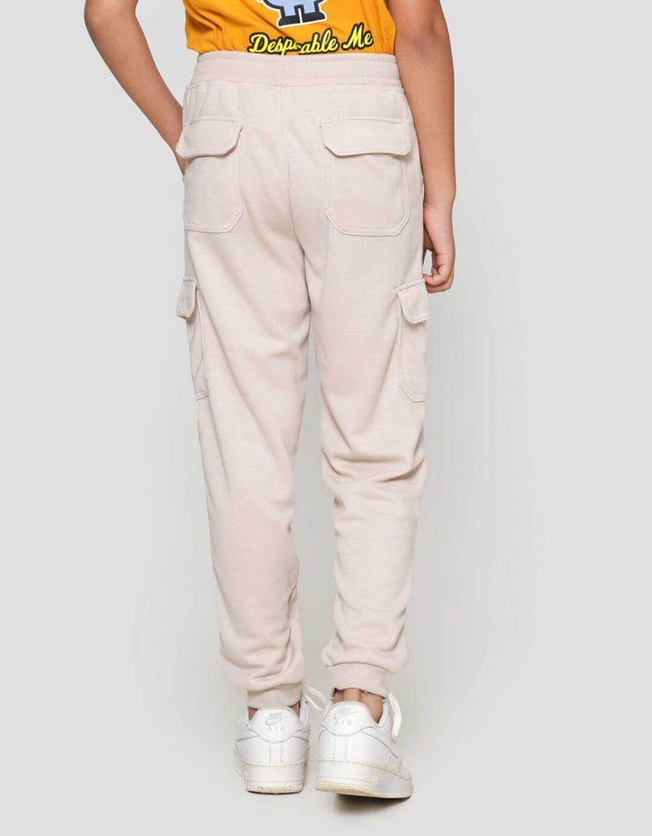 Character Minions Logo Cargo Celana Jogger Anak Laki-laki