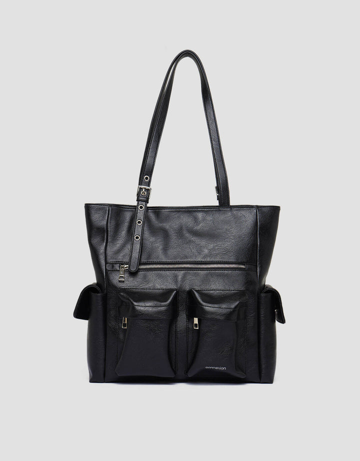 Connexion Pocket Shoulder Bag Wanita
